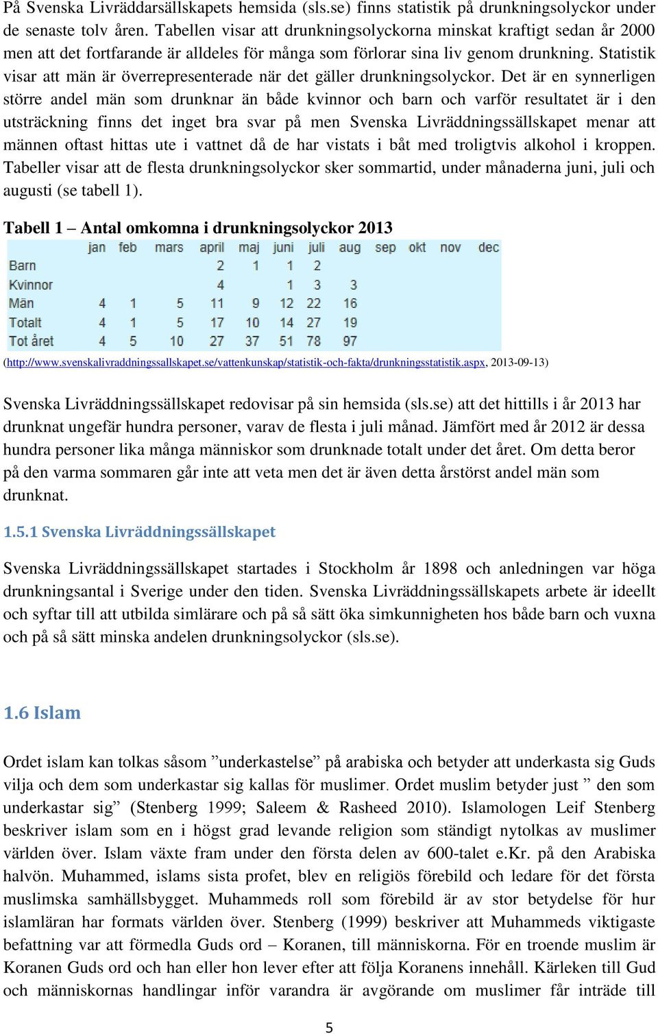 Statistik visar att män är överrepresenterade när det gäller drunkningsolyckor.