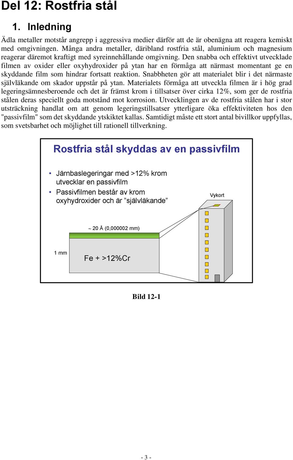 Den snabba och effektivt utvecklade filmen av oxider eller oxyhydroxider på ytan har en förmåga att närmast momentant ge en skyddande film som hindrar fortsatt reaktion.