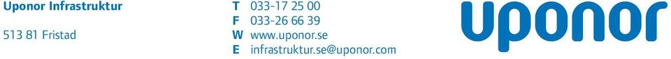 033-26 66 39 W www.uponor.