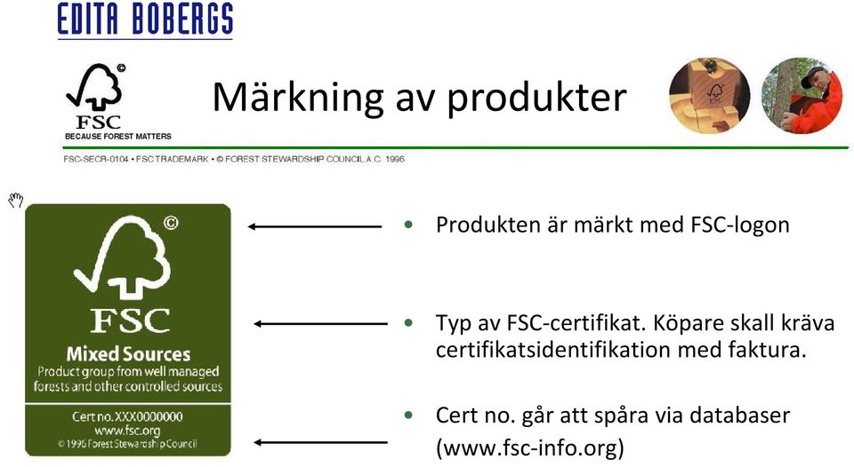 Köpare skall kräva certifikatsidentifikation