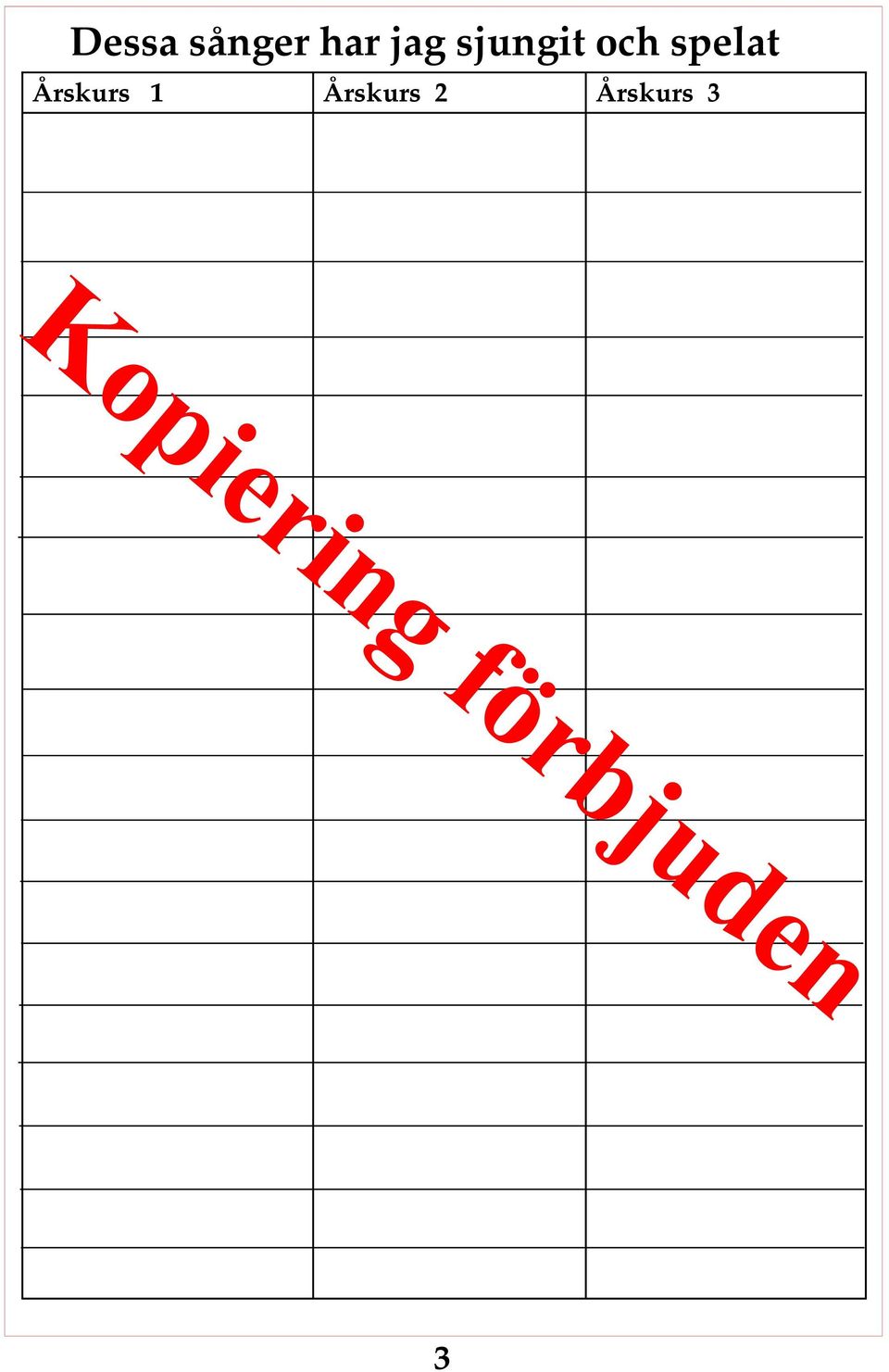spelat Årskurs 1