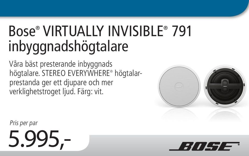 STEREO EVERYWHERE högtalarprestanda ger ett djupare