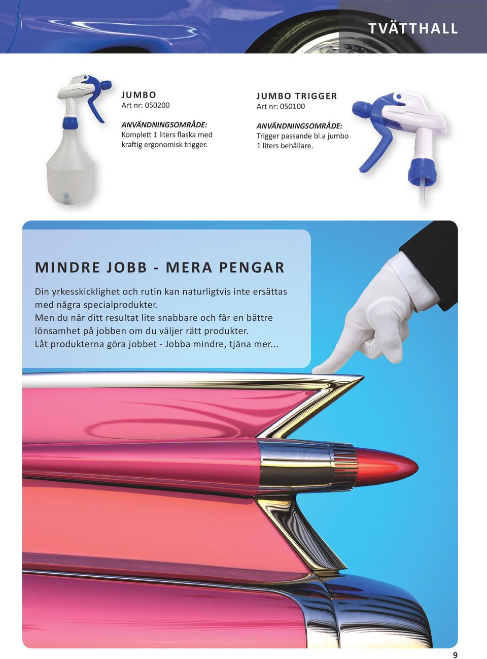 Art nr: 050200 Art nr: 050100 MINDRE JOBB - MERA PENGAR Din yrkesskicklighet och rutin kan naturligtvis inte
