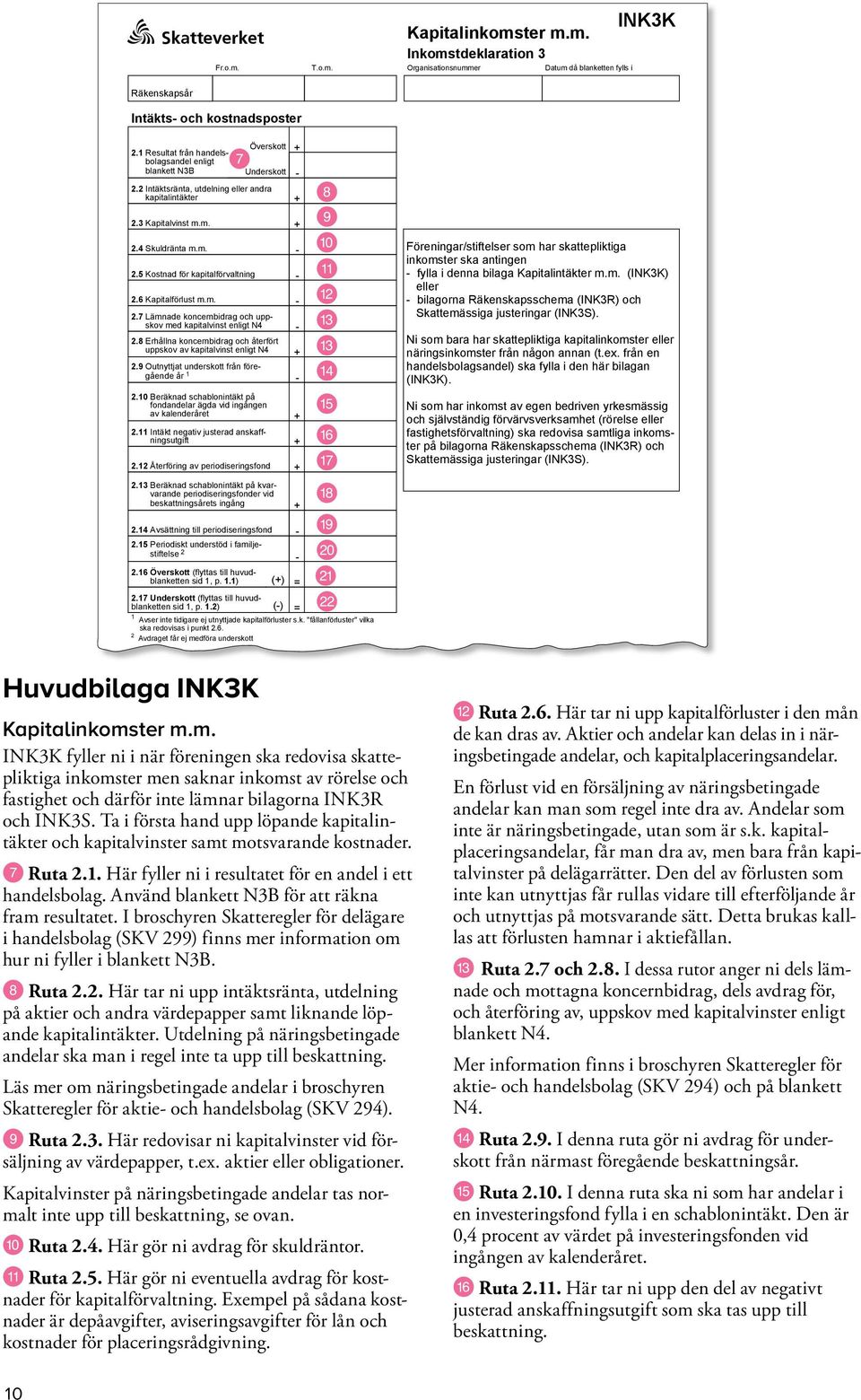 6 Kapitalförlust m.m. U 2.7 Lämnade koncernbidrag och uppskov med kapitalvinst enligt N4 2.8 Erhållna koncernbidrag och återfört uppskov av kapitalvinst enligt N4 2.