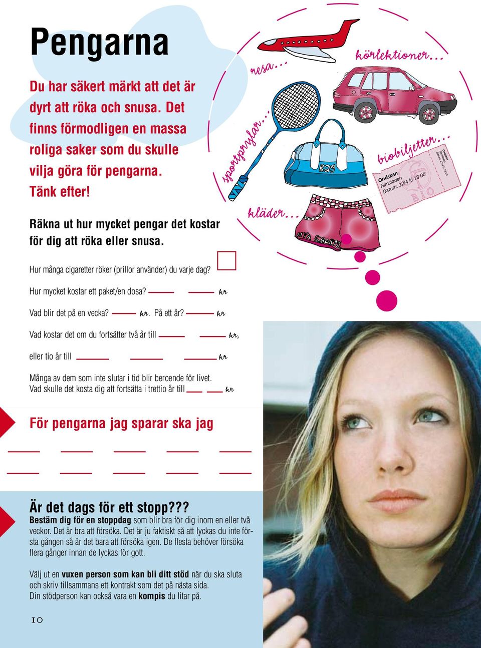Hur mycket kostar ett paket/en dosa? kr Vad blir det på en vecka? kr. På ett år?