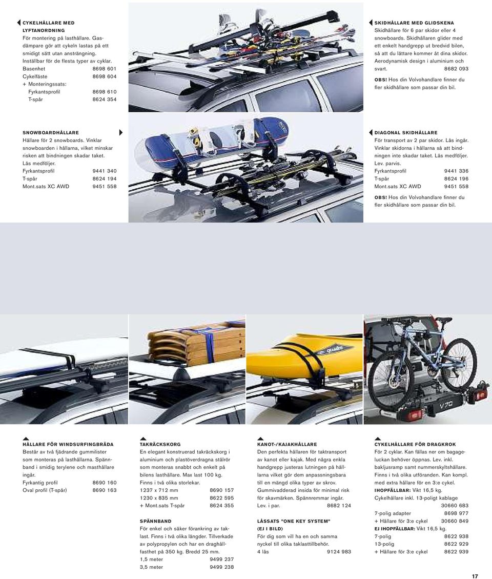 Skidhållaren glider med ett enkelt handgrepp ut bredvid bilen, så att du lättare kommer åt dina skidor. Aerodynamisk design i aluminium och svart. 8682 093 OBS!