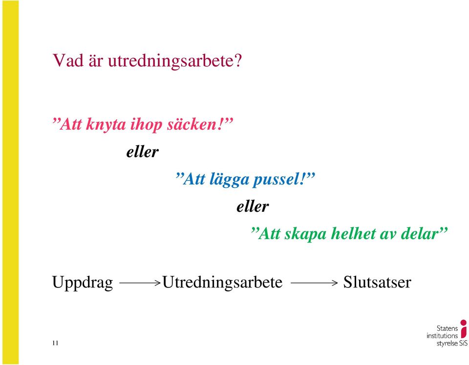 eller Att lägga pussel!