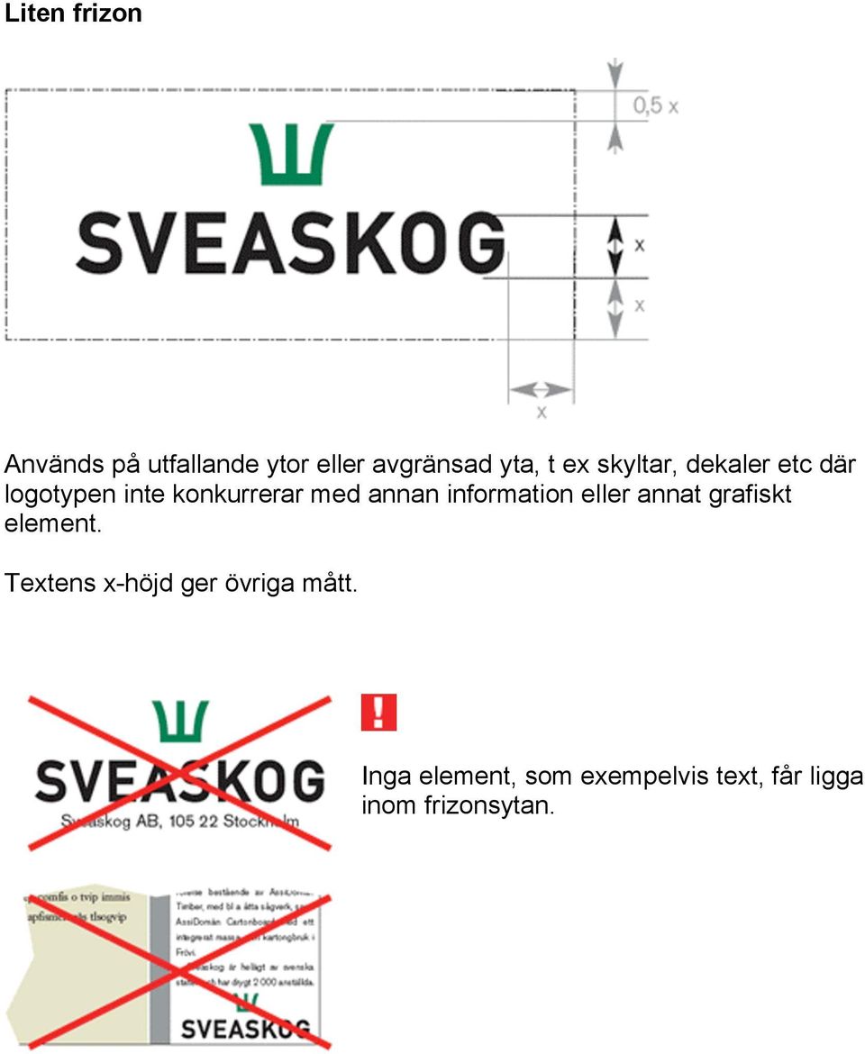 information eller annat grafiskt element.