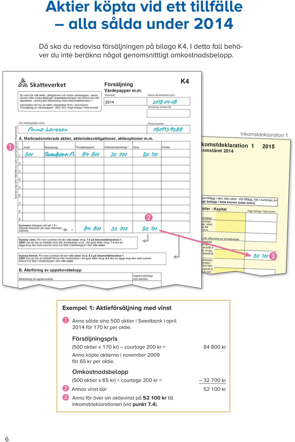 Information om hur du fyller i blanketten finns i broschyren "Försäljning av värdepapper", SKV. Ange belopp i hela krontal. Försäljning Värdepapper m.m. Inkomstår 0 Datum då blanketten fylls i 0-0-0 Numrering vid flera K K Samråd enligt SFS 9: har skett med Näringslivets Regelnämnd.