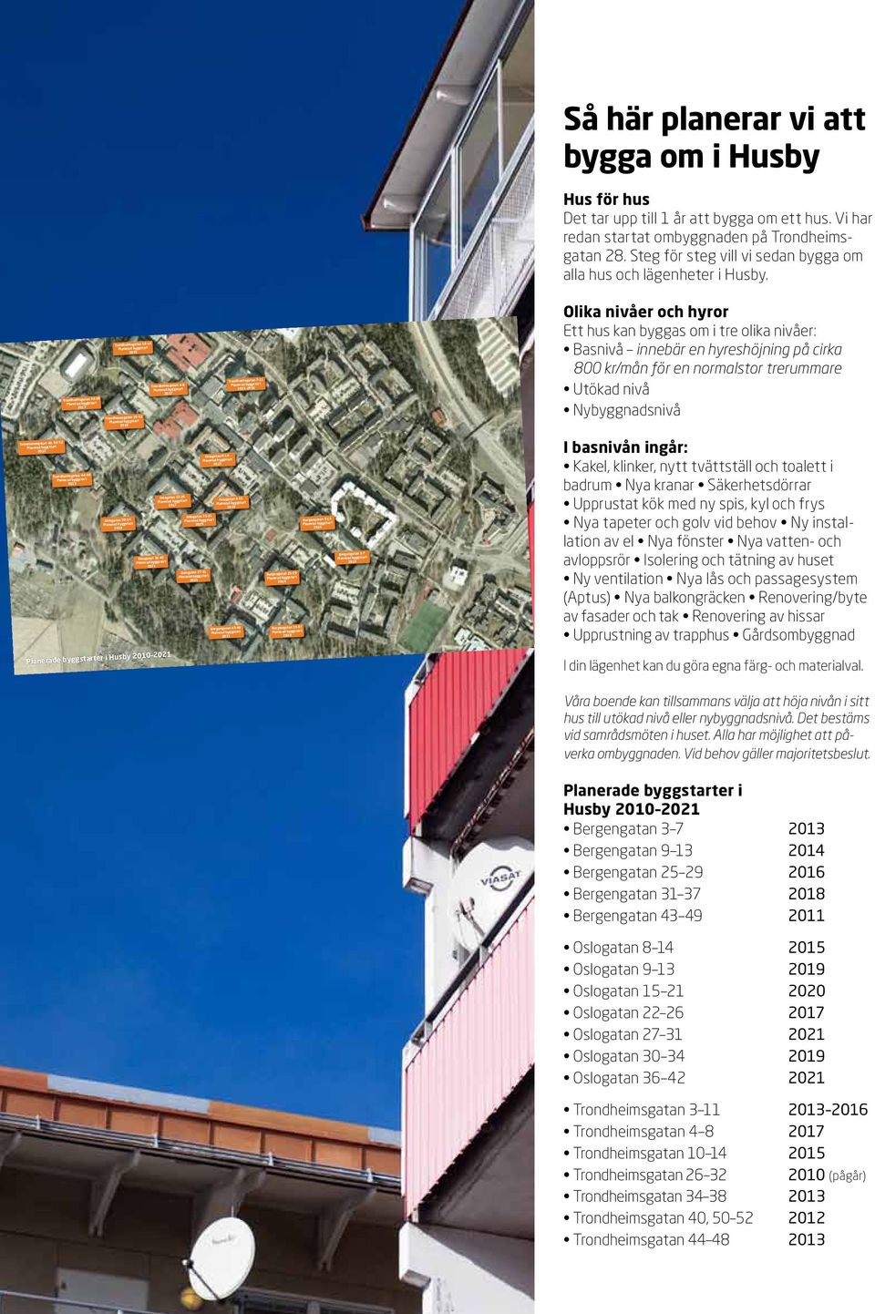 Trondheimsgatan 10-14 2015 Trondheimsgatan 4-8 Trondheimsgatan 34-38 2017 2013 Trondheimsgatan 26-32 2010 Trondheimsgatan 3-11 2013 2016 Olika nivåer och hyror Ett hus kan byggas om i tre olika