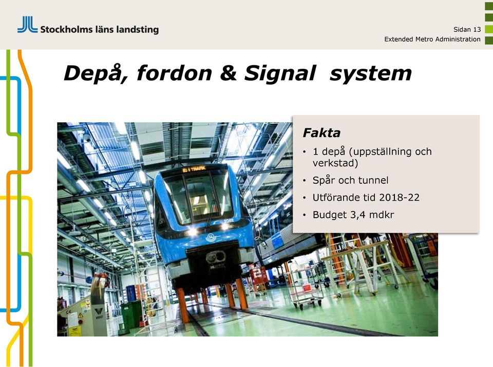(uppställning och verkstad) Spår
