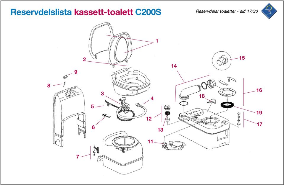 Reservdelar toaletter - sid