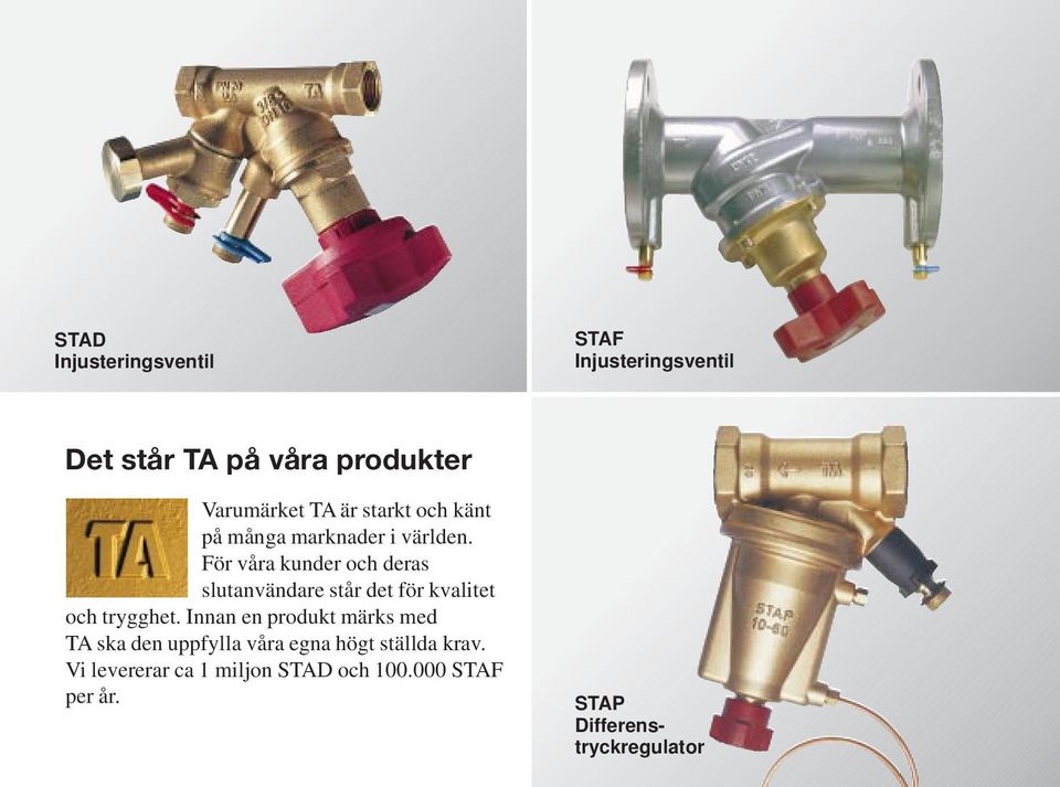 För våra kunder och deras slutanvändare står det för kvalitet och trygghet.