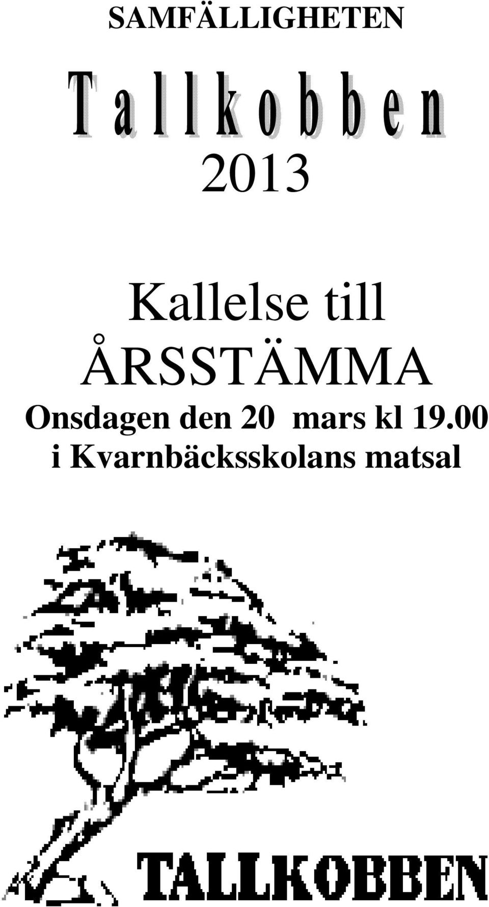 Onsdagen den 20 mars kl
