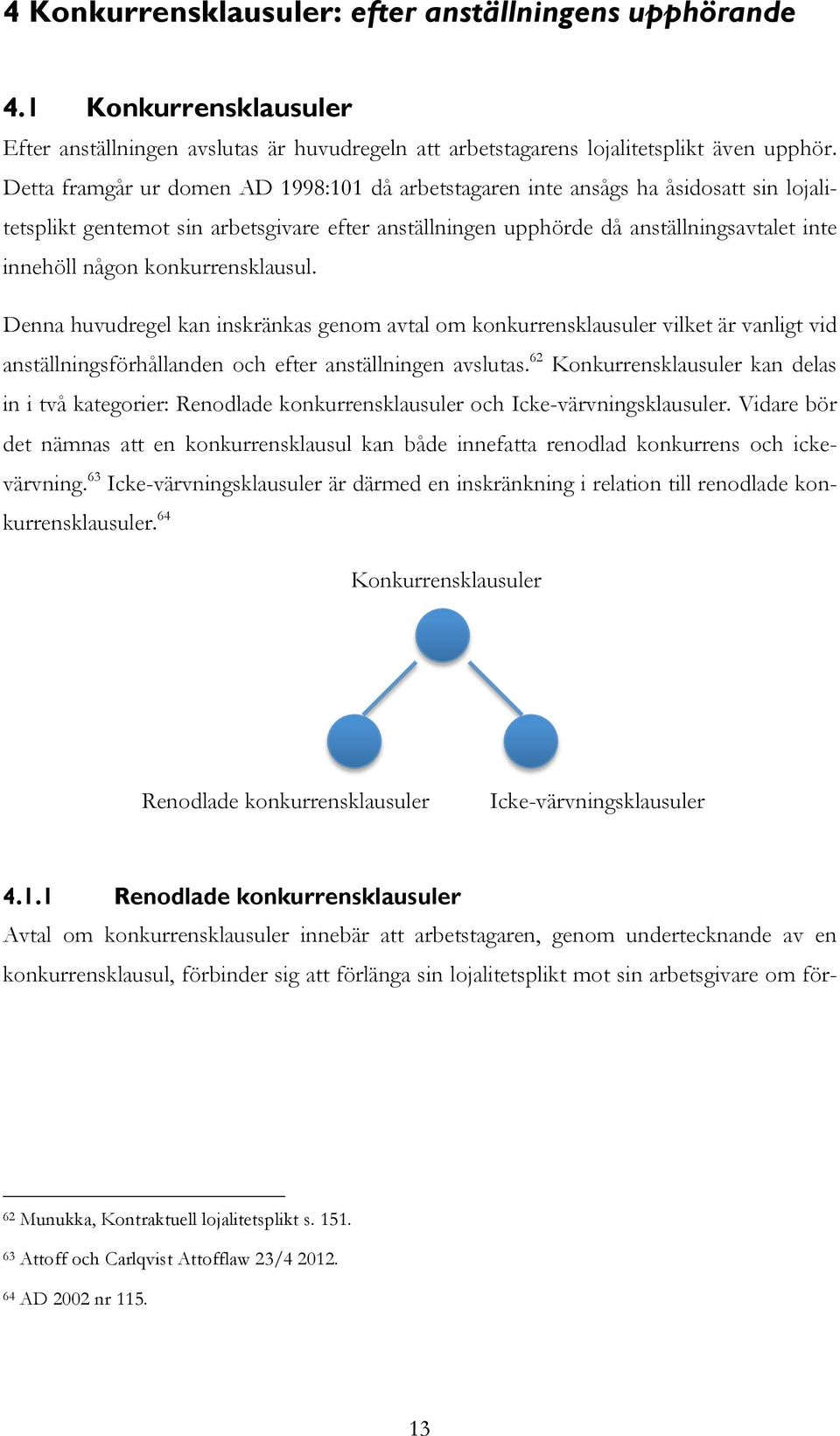 konkurrensklausul. Denna huvudregel kan inskränkas genom avtal om konkurrensklausuler vilket är vanligt vid anställningsförhållanden och efter anställningen avslutas.