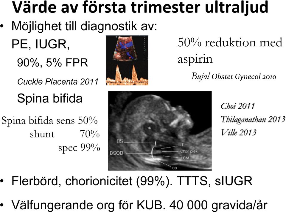 med aspirin Bujol Obstet Gynecol 2010 Choi 2011 Thilaganathan 2013 Ville 2013 spec