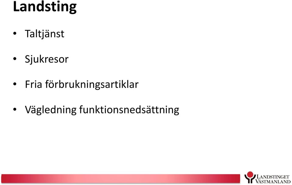 förbrukningsartiklar