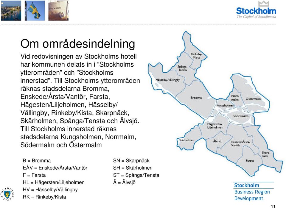 Skarpnäck, Skärholmen, Spånga/Tensta och Älvsjö.