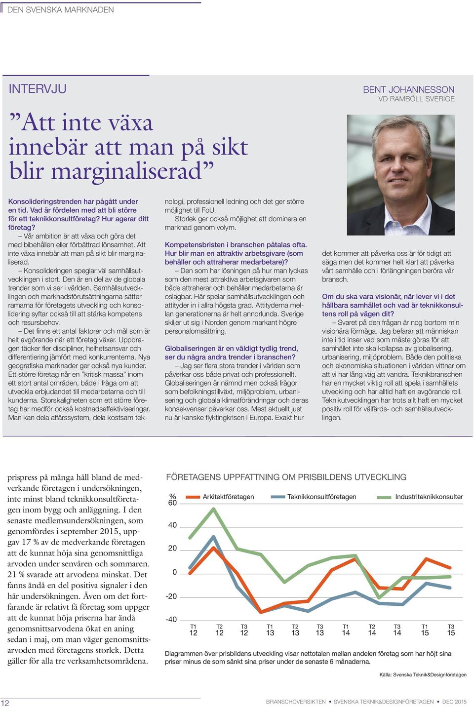 Att inte växa innebär att man på sikt blir marginaliserad. Konsolideringen speglar väl samhällsutvecklingen i stort. Den är en del av de globala trender som vi ser i världen.