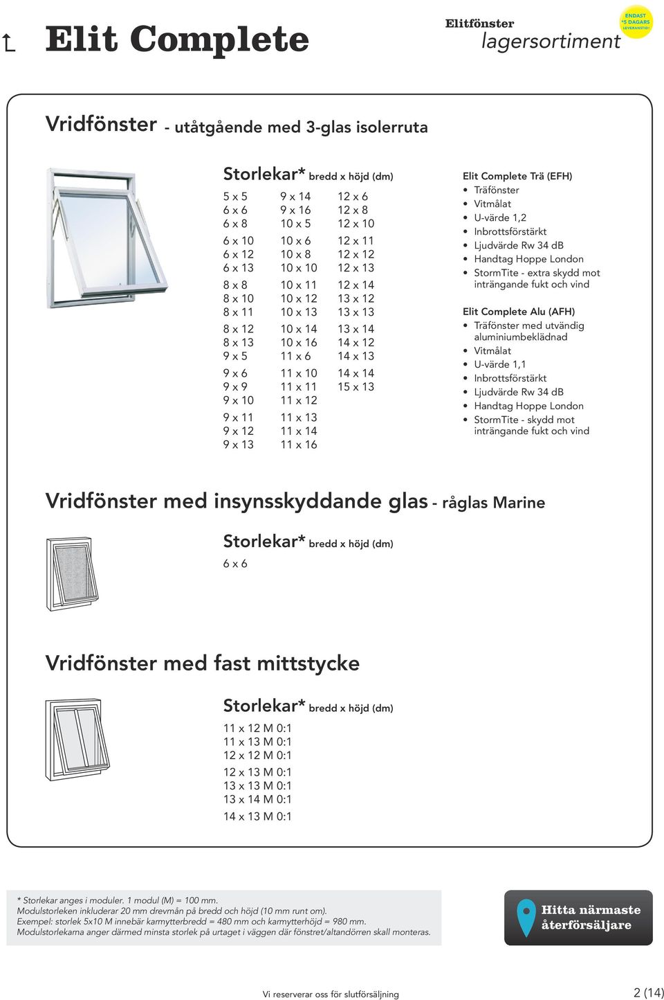 14 13 x 12 13 x 13 13 x 14 14 x 12 14 x 13 14 x 14 15 x 13 Trä (EFH) Handtag Hoppe London StormTite - extra skydd mot Alu (AFH) med utvändig Handtag Hoppe London Vridfönster med