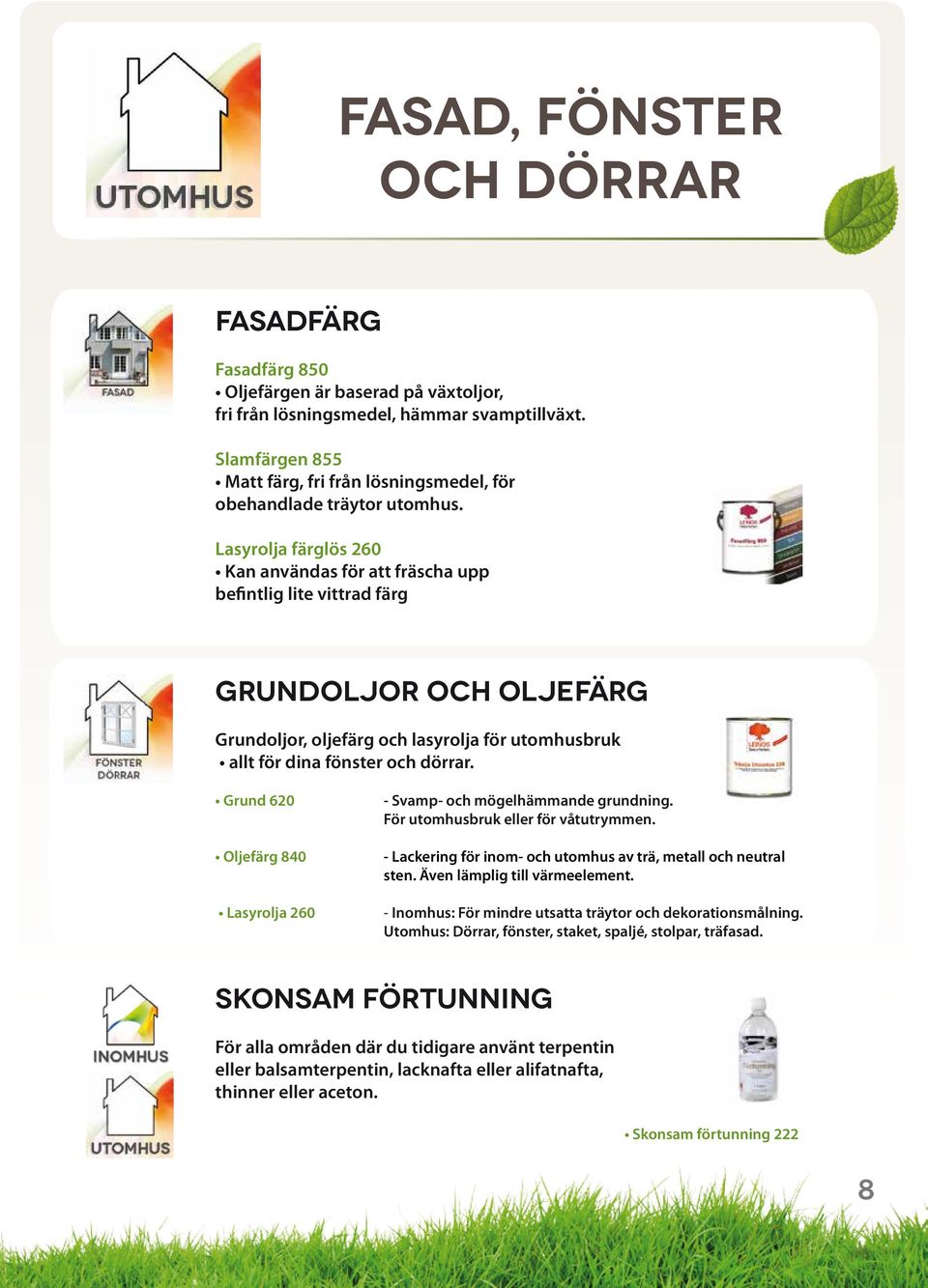Lasyrolja färglös 260 Kan användas för att fräscha upp befintlig lite vittrad färg Grundoljor och Oljefärg Grundoljor, oljefärg och lasyrolja för utomhusbruk allt för dina fönster och dörrar.