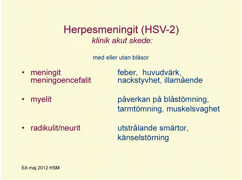 nackstyvhet, illamående myelit påverkan på blåstömning,