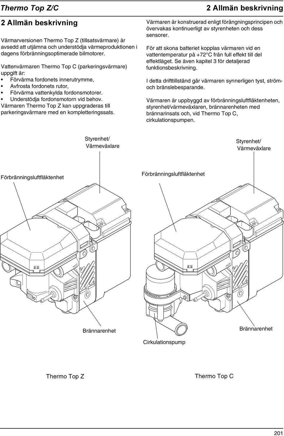 Värmaren Thermo Top Z kan uppgraderas till parkeringsvärmare med en kompletteringssats.