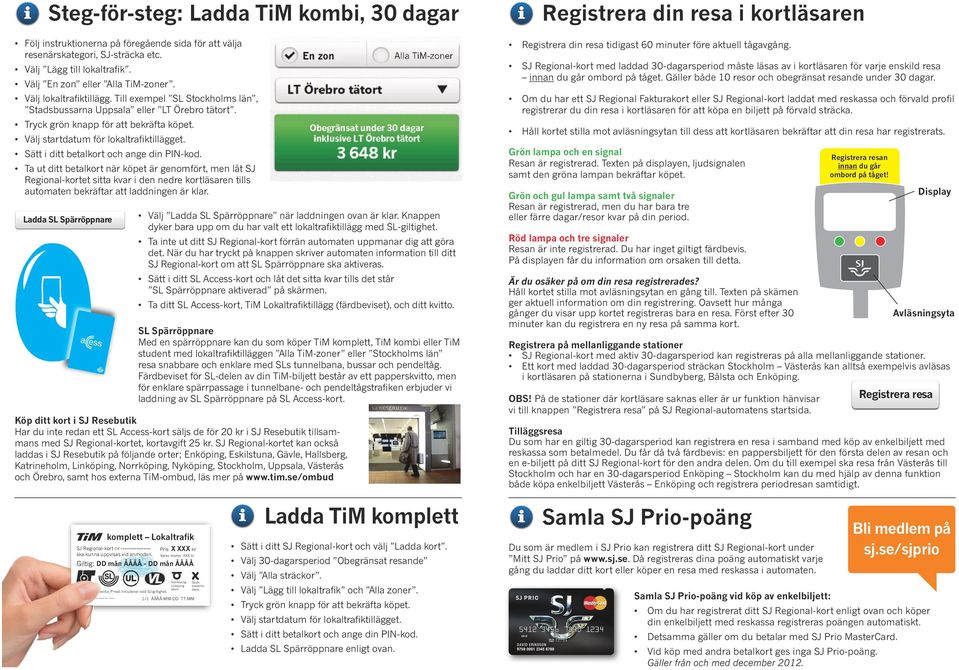 Köp resa och ladda kort - PDF Gratis nedladdning