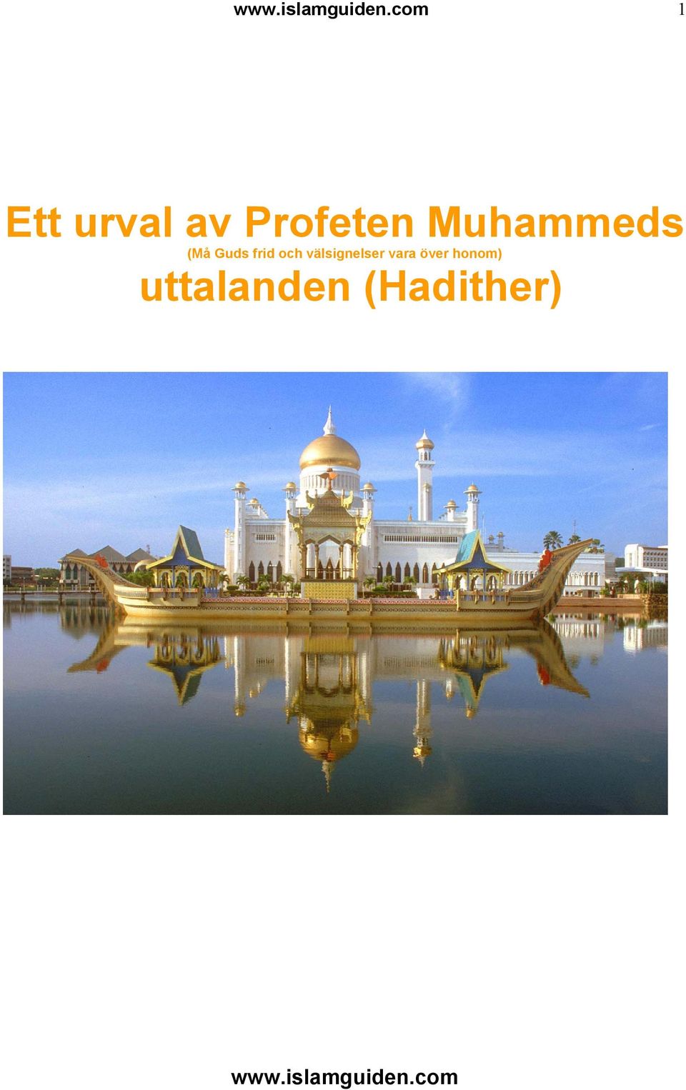 Muhammeds (Må Guds frid och