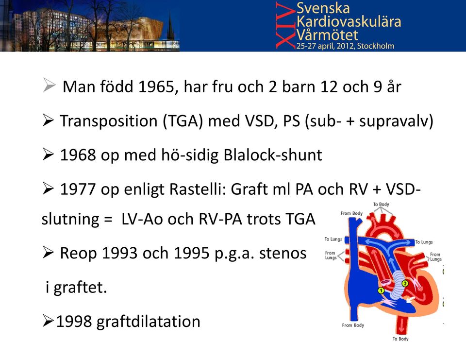 enligt Rastelli: Graft ml PA och RV + VSDslutning = LV-Ao och RV-PA