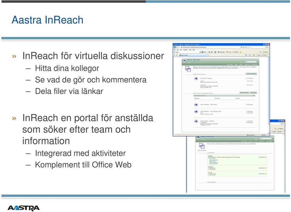 InReach en portal för anställda som söker efter team och