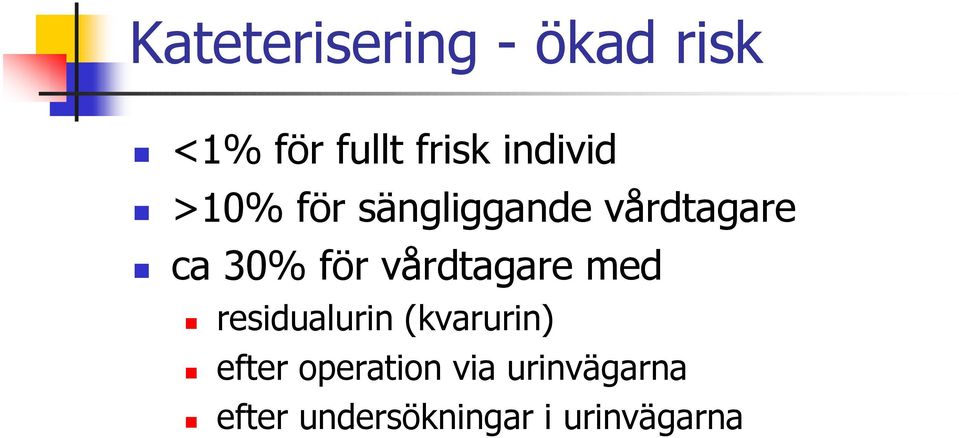 för vårdtagare med residualurin (kvarurin) efter