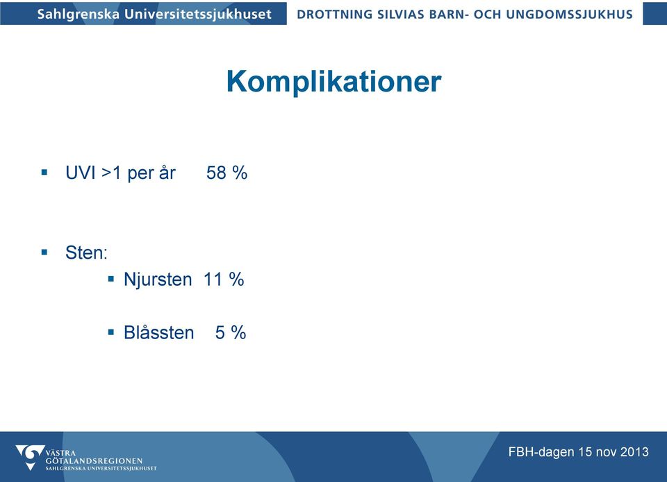 % Sten: Njursten