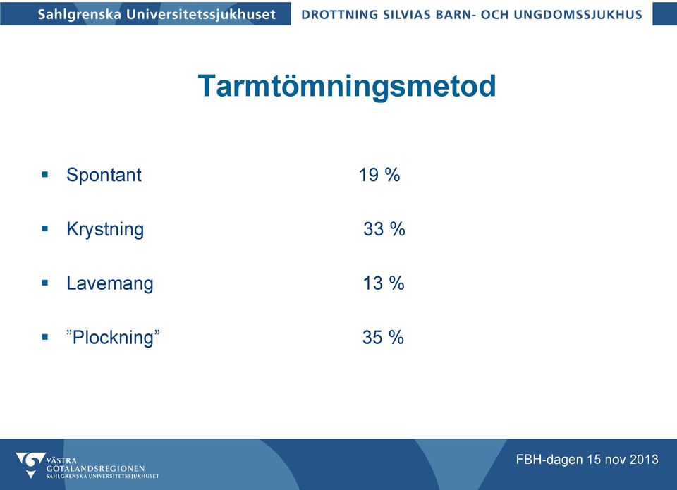 Krystning 33 %