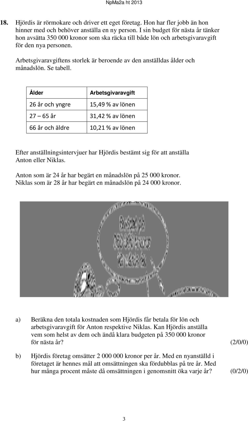 Arbetsgivaravgiftens storlek är beroende av den anställdas ålder och månadslön. Se tabell.