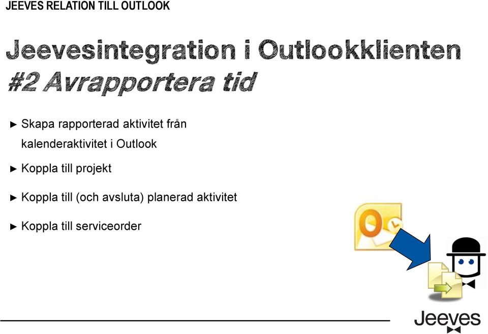 kalenderaktivitet i Outlook Koppla till projekt