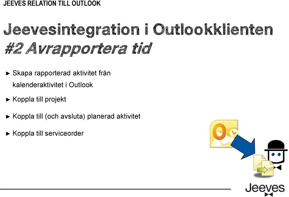 kalenderaktivitet i Outlook Koppla till projekt