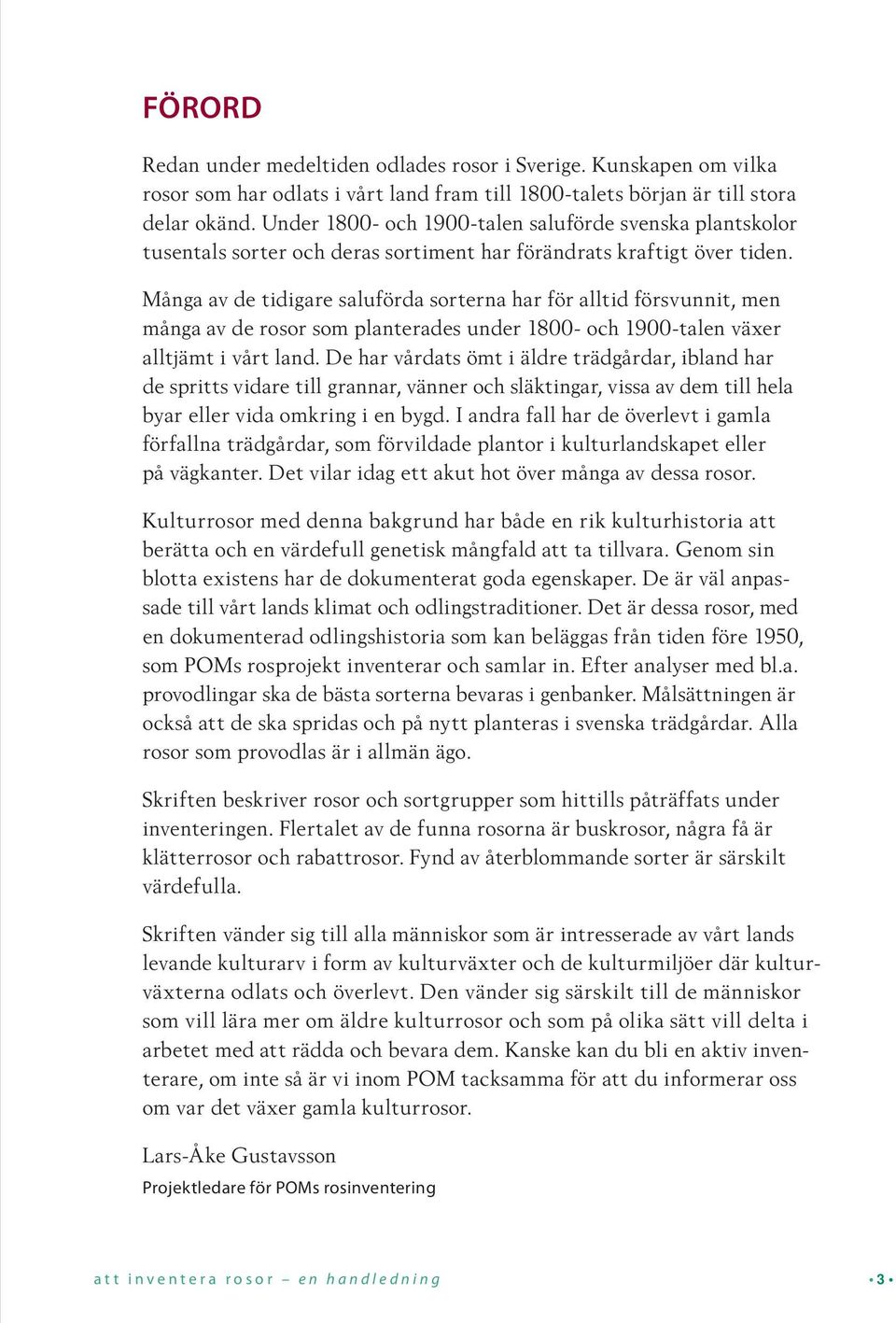 Många av de tidigare saluförda sorterna har för alltid försvunnit, men många av de rosor som planterades under 1800- och 1900-talen växer alltjämt i vårt land.
