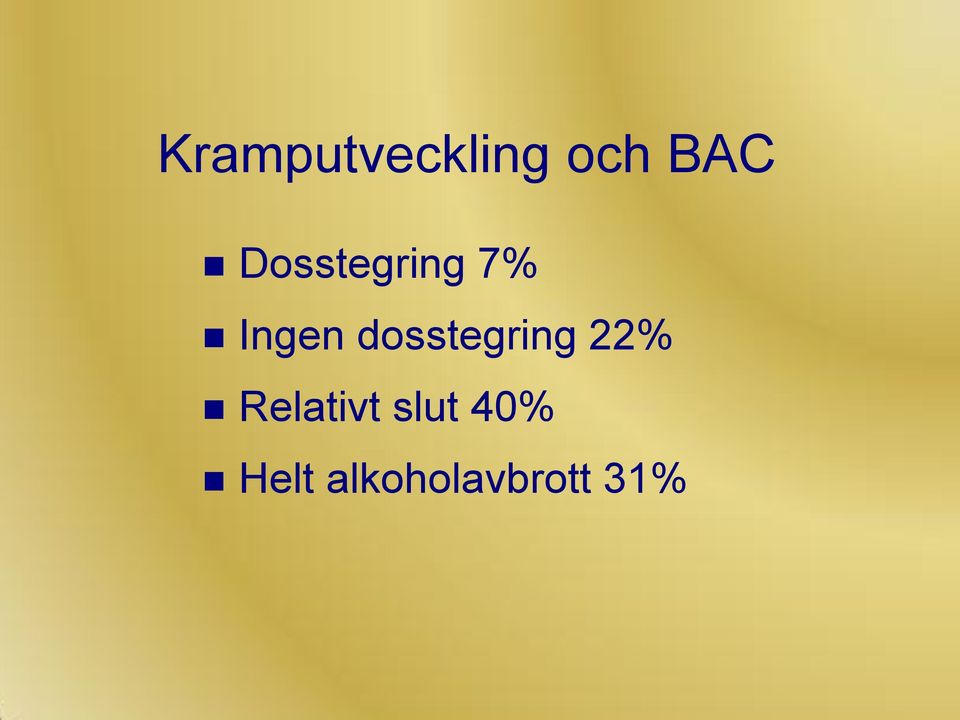 dosstegring 22% Relativt