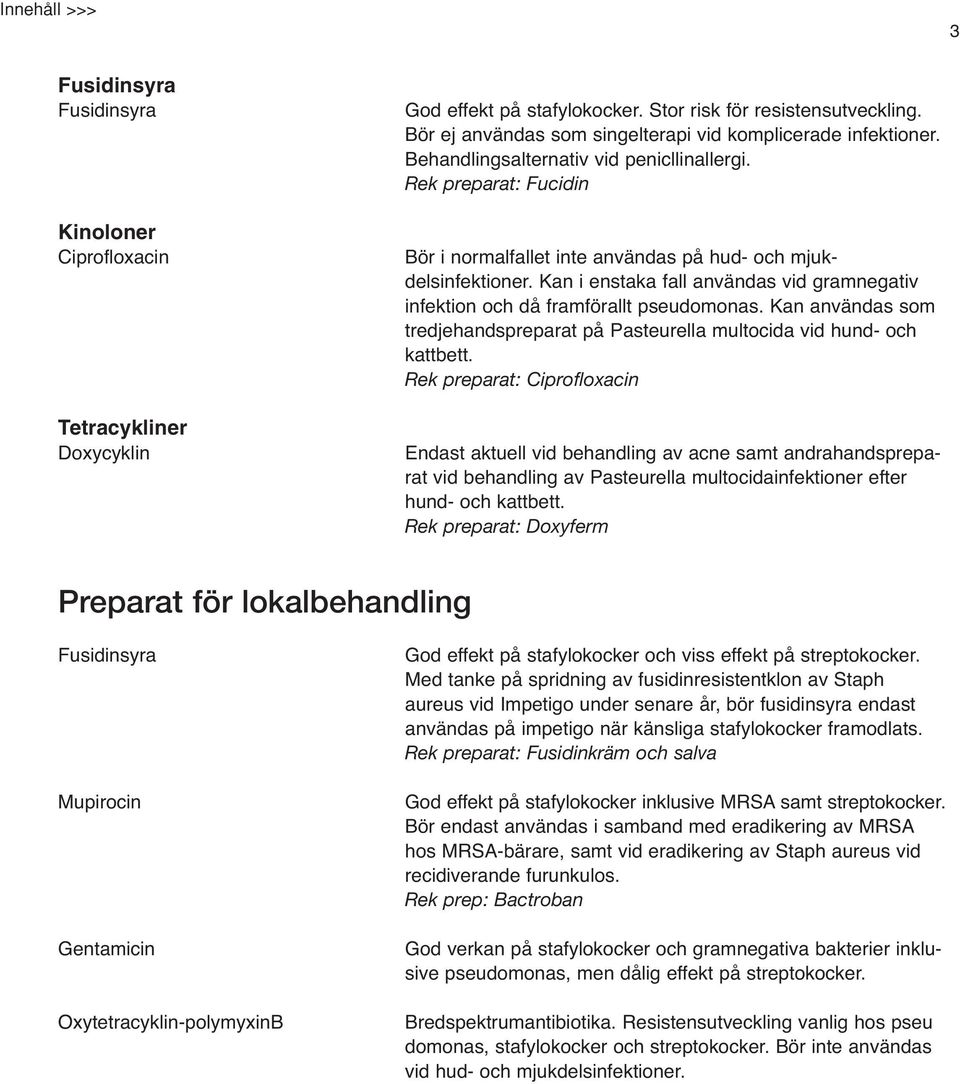 Kan i enstaka fall användas vid gramnegativ infektion och då framförallt pseudomonas. Kan användas som tredjehandspreparat på Pasteurella multocida vid hund- och kattbett.