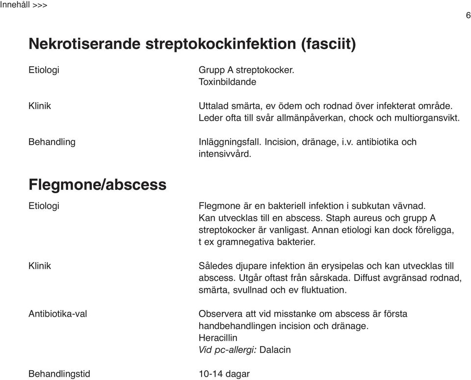 Kan utvecklas till en abscess. Staph aureus och grupp A streptokocker är vanligast. Annan etiologi kan dock föreligga, t ex gramnegativa bakterier.