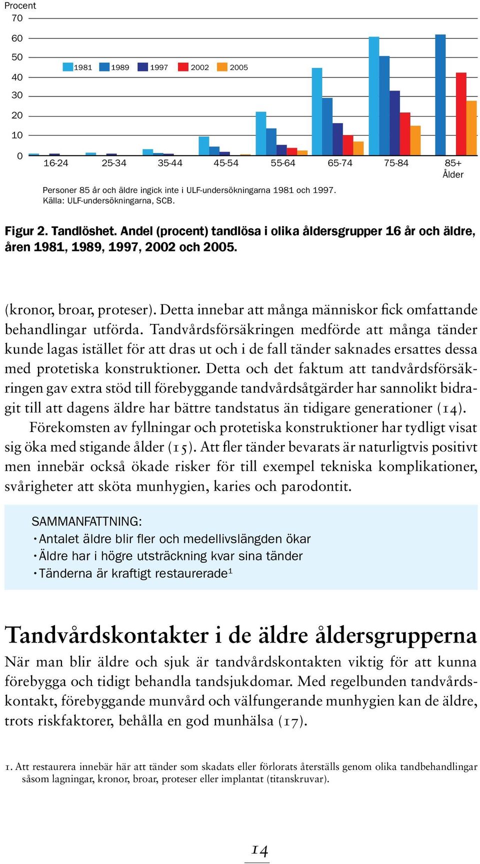 Detta innebar att många människor fick omfattande behandlingar utförda.
