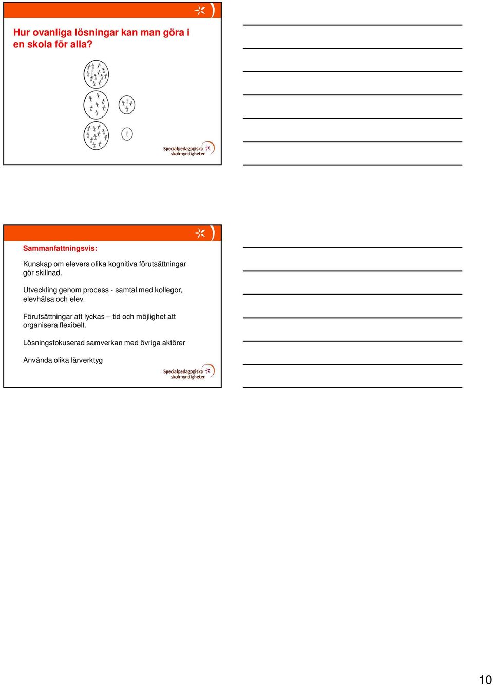 Utveckling genom process - samtal med kollegor, elevhälsa och elev.