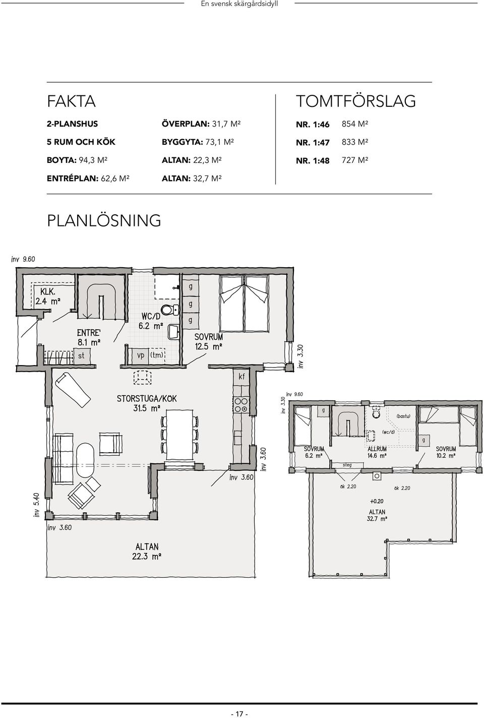 1:46 854 M² 5 RUM OCH KÖK BYGGYTA: 73,1 M² NR.