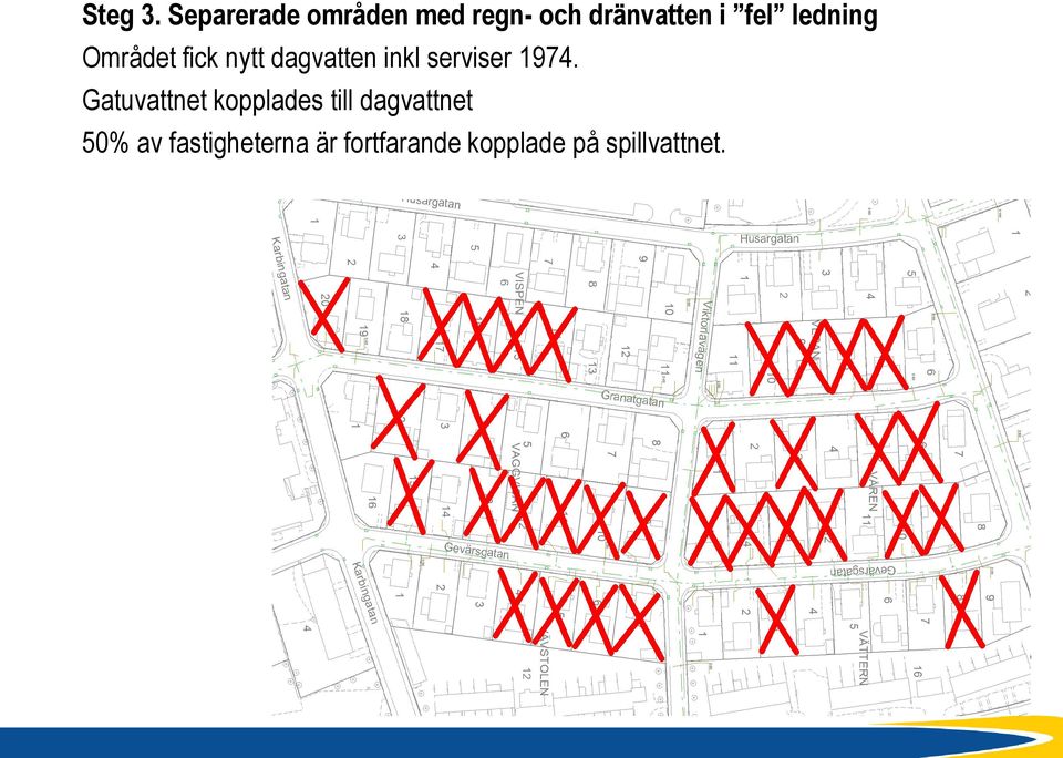 ledning Området fick nytt dagvatten inkl serviser