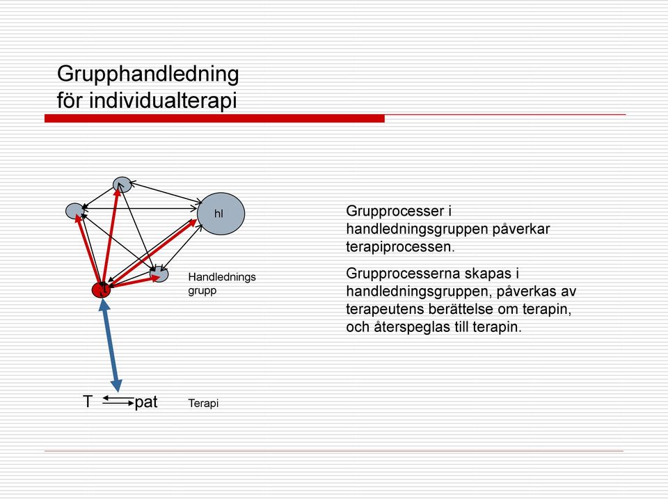 Grupprocesserna skapas i handledningsgruppen, påverkas av