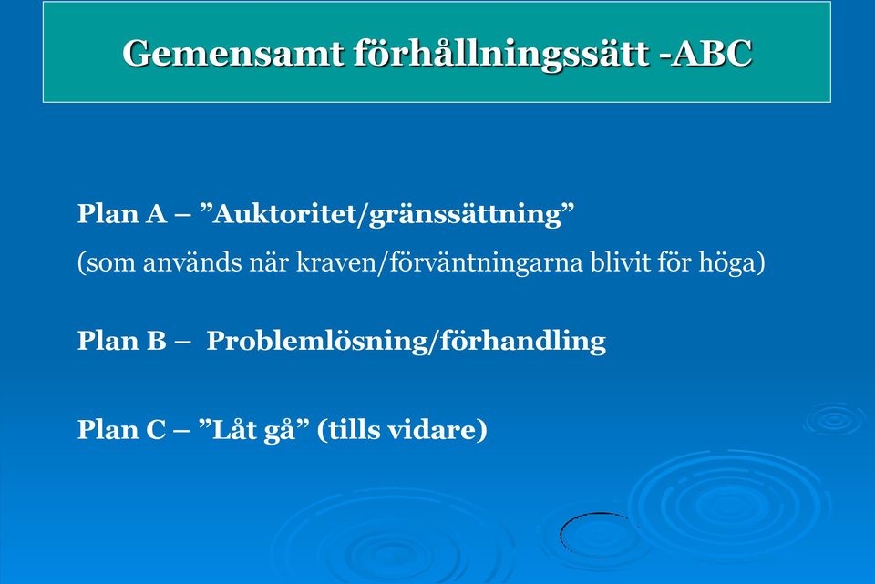 Auktoritet/gränssättning (som används när
