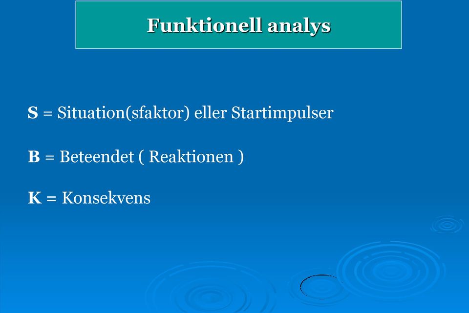 Startimpulser B =