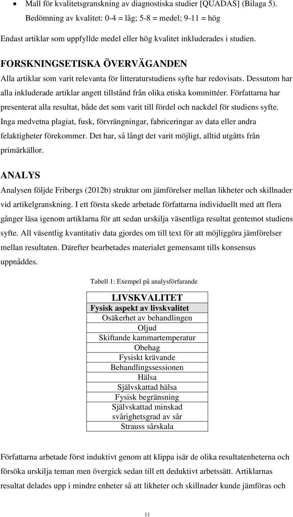 FORSKNINGSETISKA ÖVERVÄGANDEN Alla artiklar som varit relevanta för litteraturstudiens syfte har redovisats. Dessutom har alla inkluderade artiklar angett tillstånd från olika etiska kommittéer.