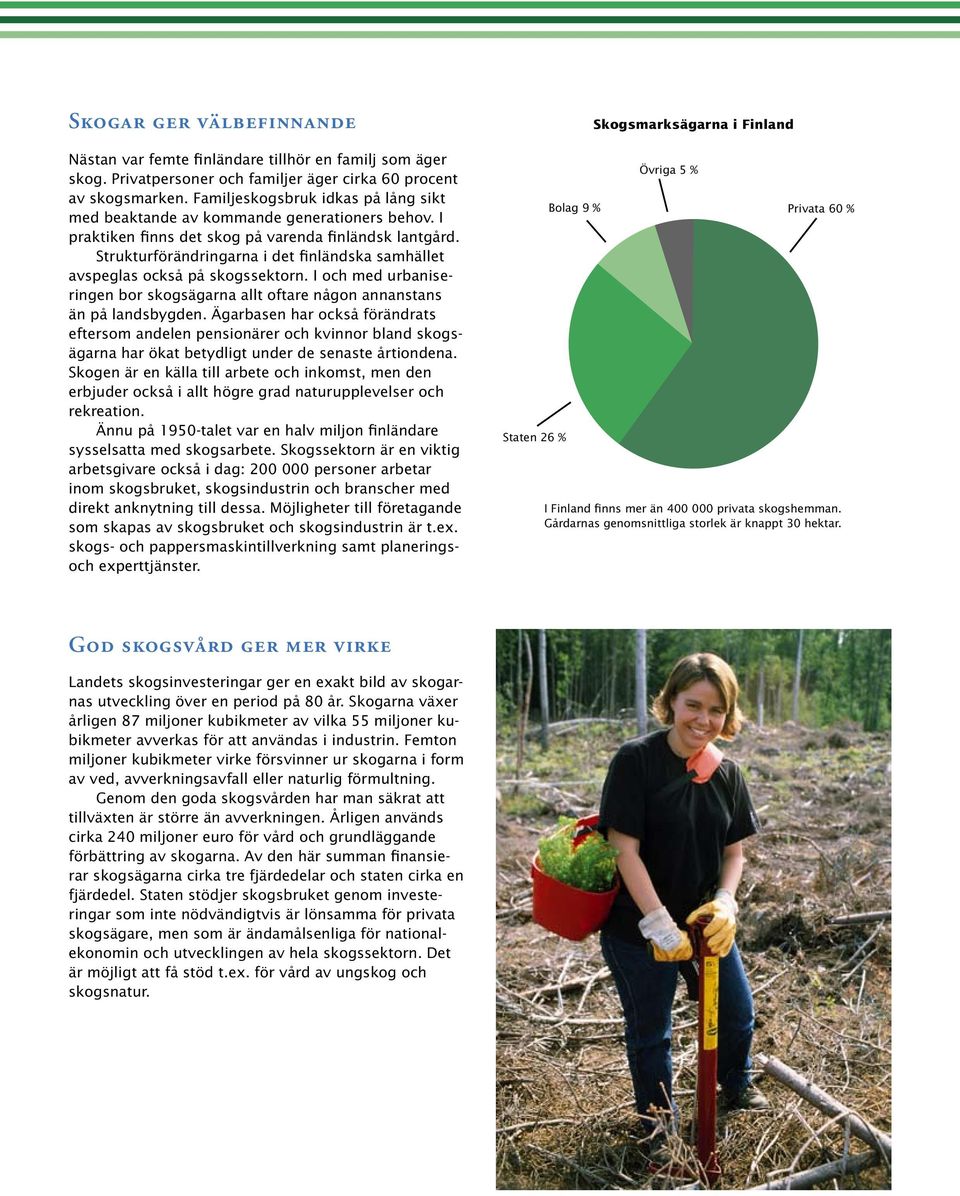 Strukturförändringarna i det finländska samhället avspeglas också på skogssektorn. I och med urbaniseringen bor skogsägarna allt oftare någon annanstans än på landsbygden.